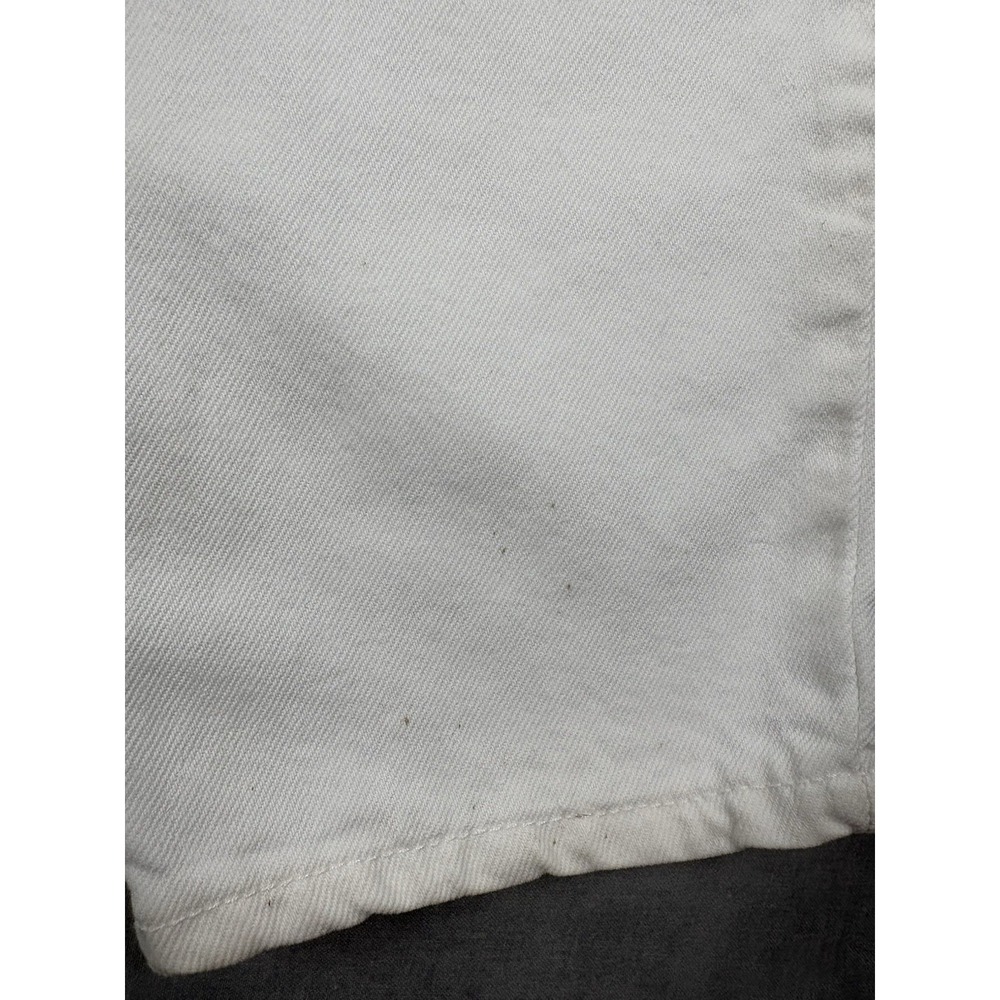 Vintage 90s Levis 551 Womens 16 Long White Jeans USA Relaxed Tapered Distressed - Picture 12 of 16